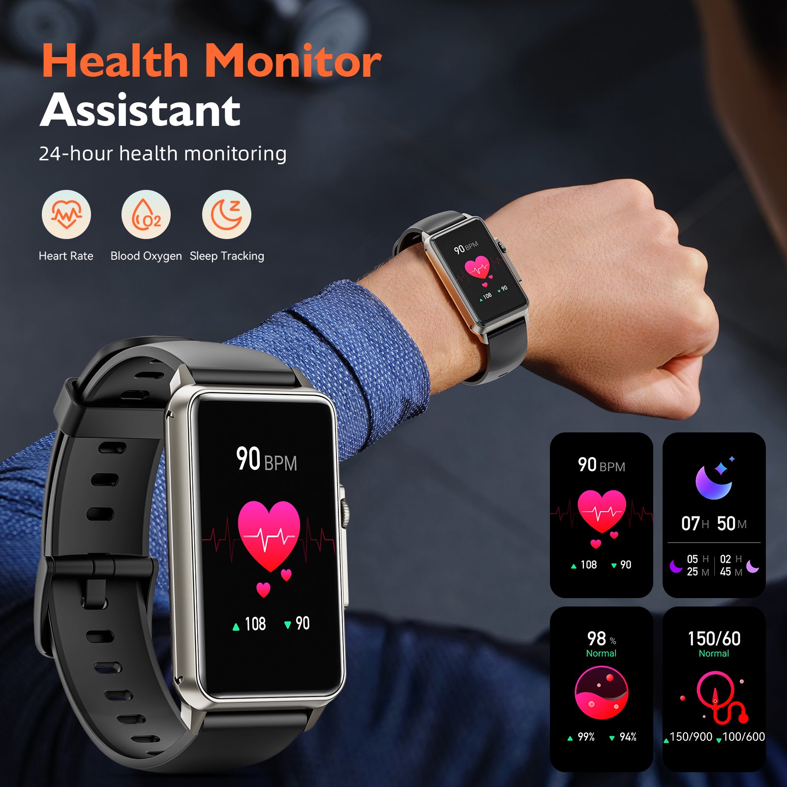 Bracelet Measuring Body Temperature Heart Rate Blood Pressure Pedometer  Information Alert Sports IP68 Waterproof Smart Watch - China Gift Watches  and Smart Watch price | Made-in-China.com